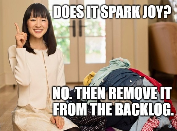meme Marie Kondo - Does it spark joy?
